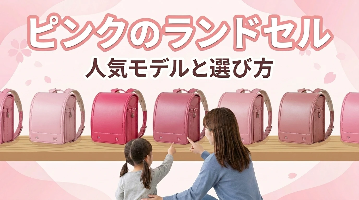 ピンク系ランドセルの人気色と選び方を解説する図解