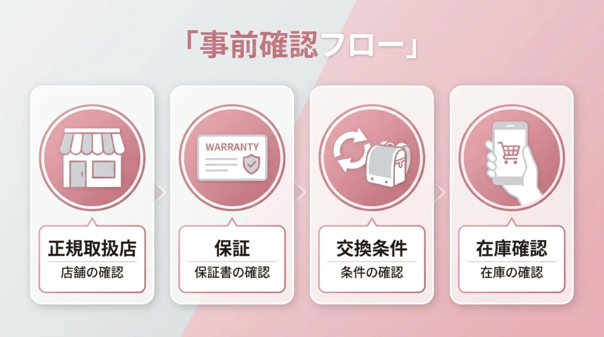 天使のはねを安全に購入するための公式通販・店舗・保証確認の流れの図解